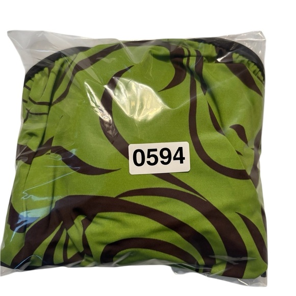 🌺MAINSTREAM Full Coverage Blouson One Piece Swimsuit in Avocado Green/Brown🌺 - Picture 9 of 11